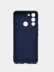 Темно-синий чехол силиконовый с принтом для Tecno POP 5 LTE