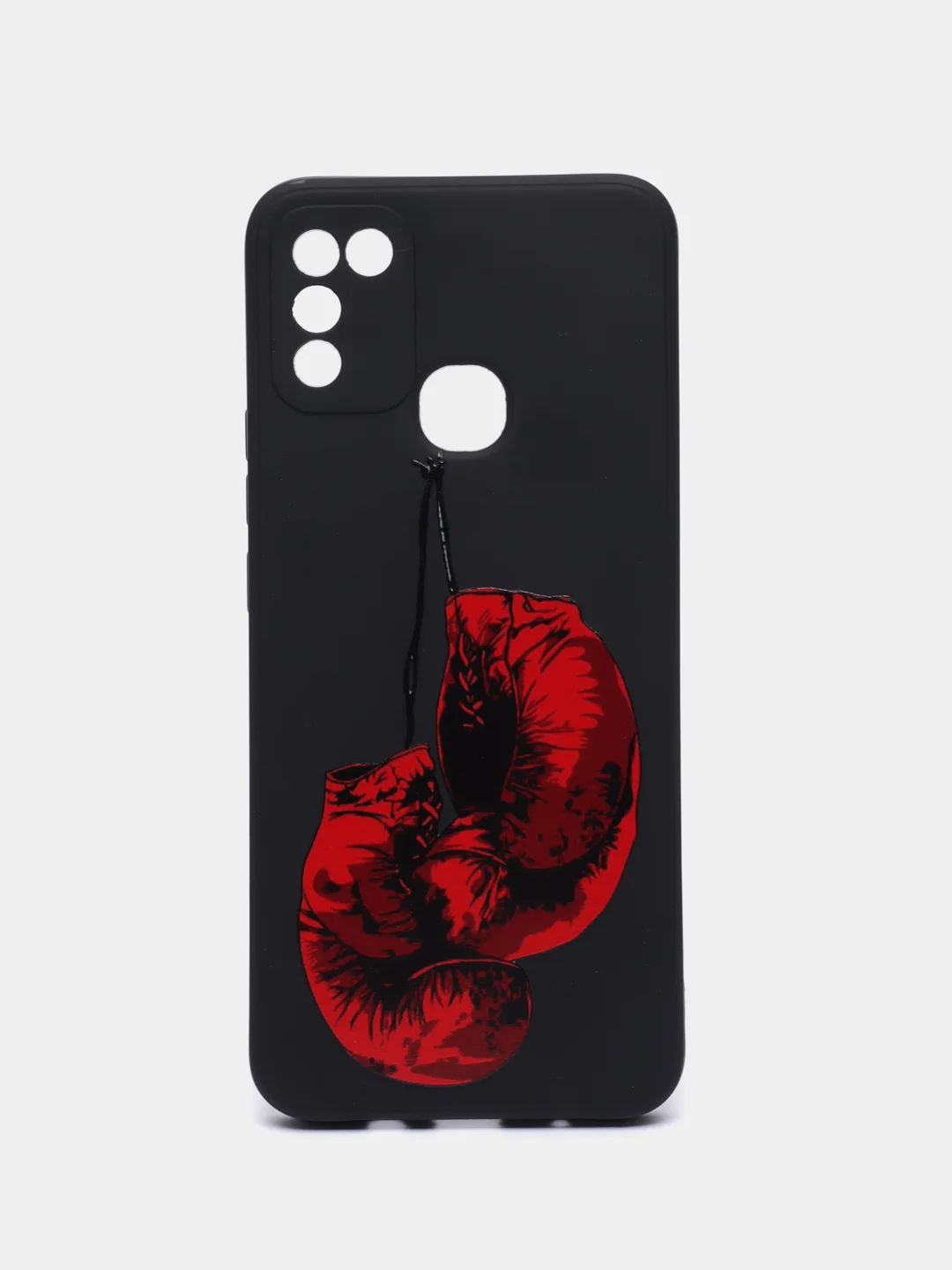 Угольный чехол силиконовый с принтом и защитой камеры для Infinix Hot 10 Play / Infinix Hot 11 Play