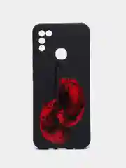 Угольный чехол силиконовый с принтом и защитой камеры для Infinix Hot 10 Play / Infinix Hot 11 Play