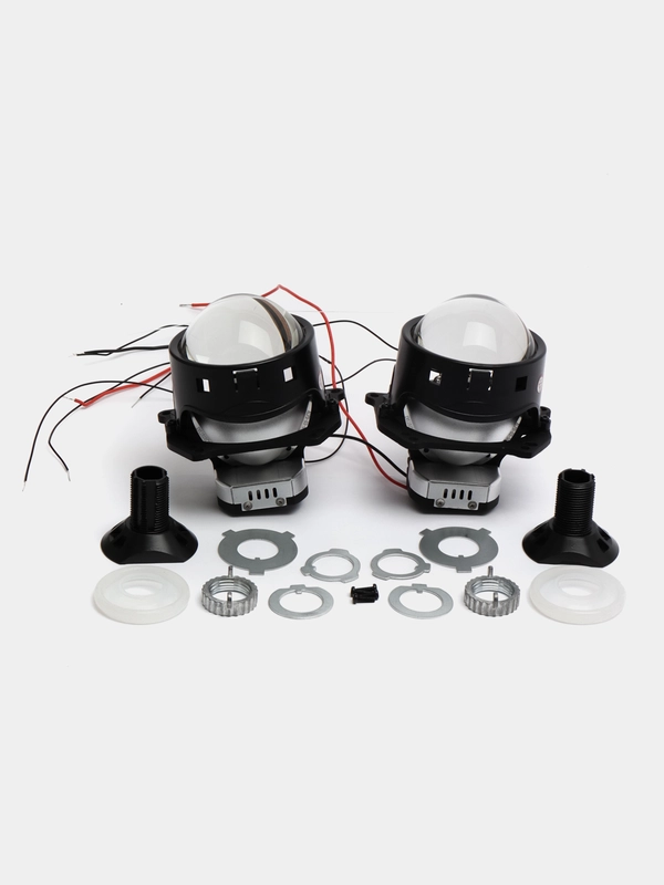Светодиодные линзы Bi-Led Aozoom A13 Series, автомобильные, 2 штуки
