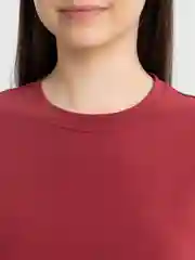 Бордовый футболка женская оверсайз