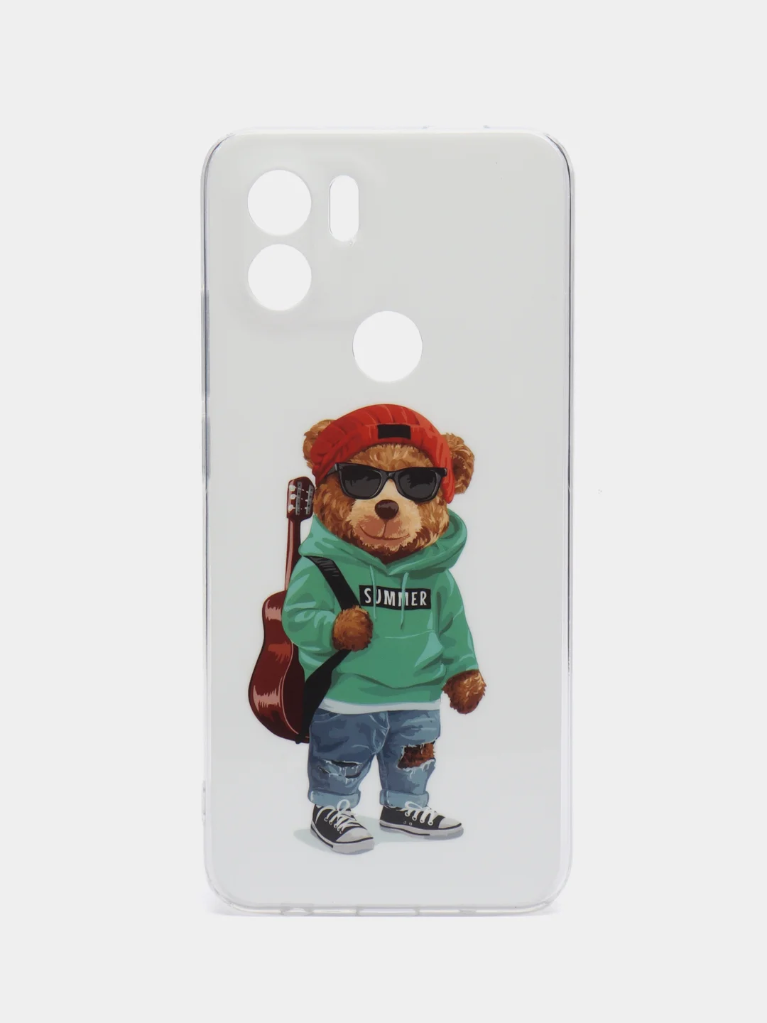 Белый чехол для Xiaomi Redmi A1 Plus / A1+ A2+ Poco C51 (Сяоми Редми А1 Плюс / А1+) с рисунком