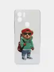 Белый чехол для Xiaomi Redmi A1 Plus / A1+ A2+ Poco C51 (Сяоми Редми А1 Плюс / А1+) с рисунком