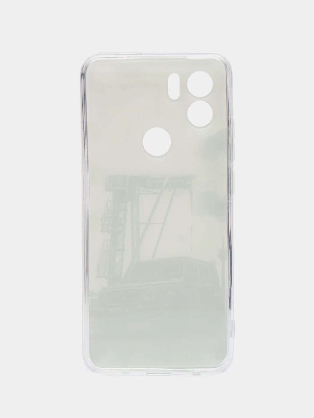 Серый чехол для Xiaomi Redmi A1 Plus / A1+ A2+ Poco C51 (Сяоми Редми А1 Плюс / А1+) с рисунком