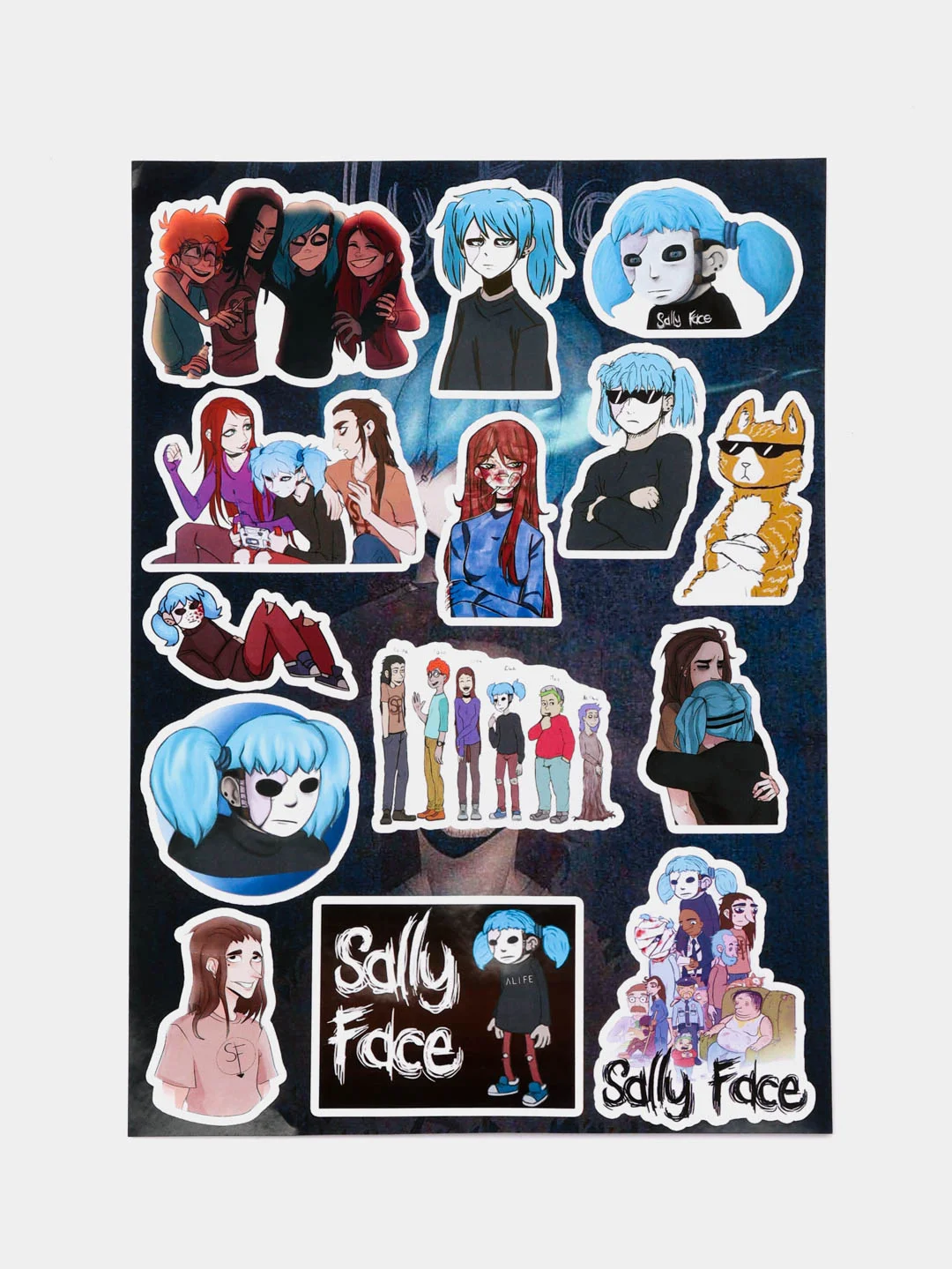 Наклейки Sally Face (Салли Фэйс)