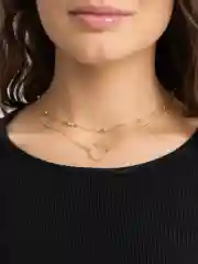 Двойная цепочка-чокер на шею