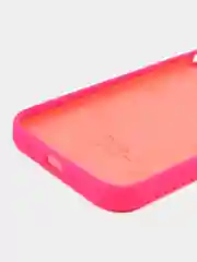 Фуксия чехол для iPhone 12, 7+, 12 Pro Max, 11 Pro Max, XS Max, Silicone Case, с закрытым низом
