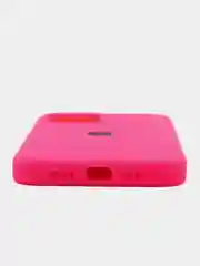 Фуксия чехол для iPhone 12, 7+, 12 Pro Max, 11 Pro Max, XS Max, Silicone Case, с закрытым низом