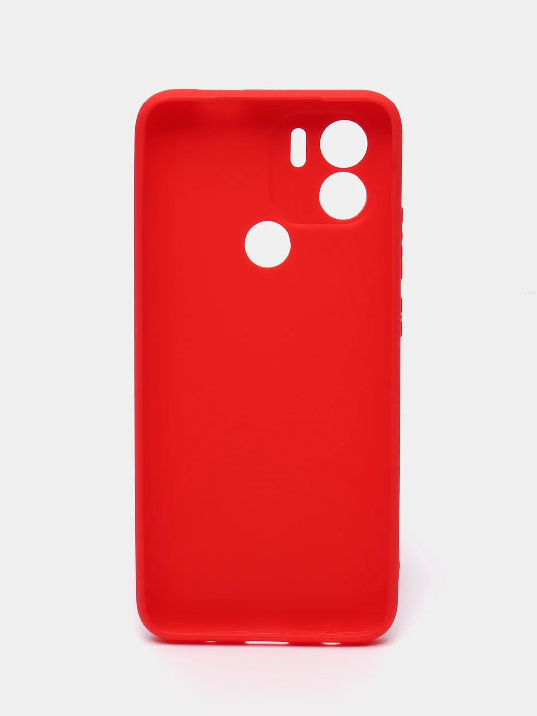 Алый чехол для Xiaomi Redmi A1+ / Xiaomi Redmi A1 Plus силиконовый, матовый, с защитой камеры