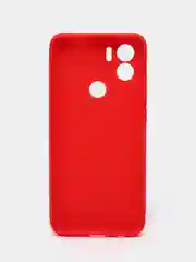 Алый чехол для Xiaomi Redmi A1+ / Xiaomi Redmi A1 Plus силиконовый, матовый, с защитой камеры
