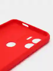 Алый чехол для Xiaomi Redmi A1+ / Xiaomi Redmi A1 Plus силиконовый, матовый, с защитой камеры