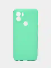 Бирюзовый чехол для Xiaomi Redmi A1+ / Xiaomi Redmi A1 Plus силиконовый, матовый, с защитой камеры