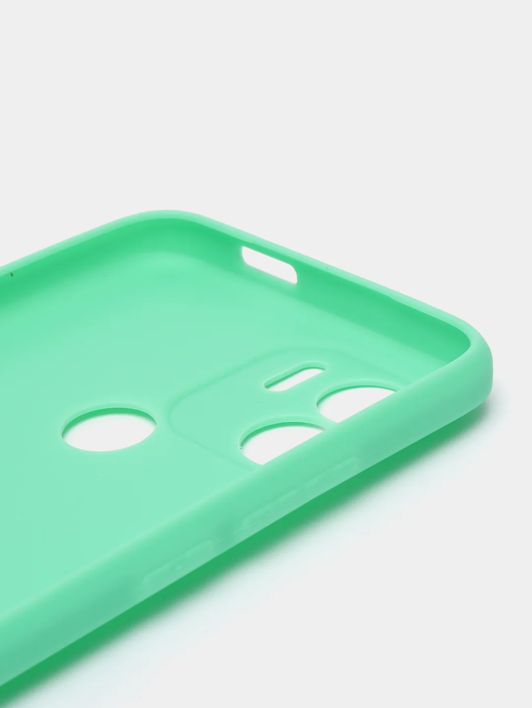 Бирюзовый чехол для Xiaomi Redmi A1+ / Xiaomi Redmi A1 Plus силиконовый, матовый, с защитой камеры