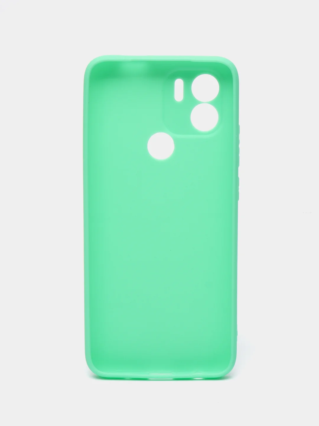 Бирюзовый чехол для Xiaomi Redmi A1+ / Xiaomi Redmi A1 Plus силиконовый, матовый, с защитой камеры