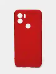 Вишнёвый чехол для Xiaomi Redmi A1+ / Xiaomi Redmi A1 Plus силиконовый, матовый, с защитой камеры