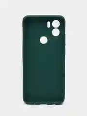 Зеленый чехол для Xiaomi Redmi A1+ / Xiaomi Redmi A1 Plus силиконовый, матовый, с защитой камеры