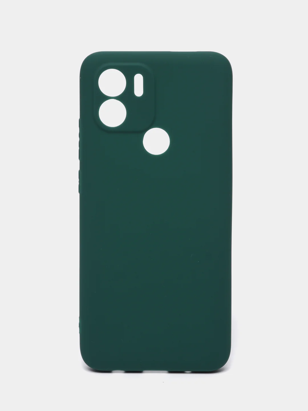 Зеленый чехол для Xiaomi Redmi A1+ / Xiaomi Redmi A1 Plus силиконовый, матовый, с защитой камеры