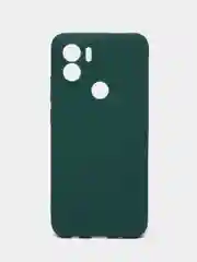 Зеленый чехол для Xiaomi Redmi A1+ / Xiaomi Redmi A1 Plus силиконовый, матовый, с защитой камеры
