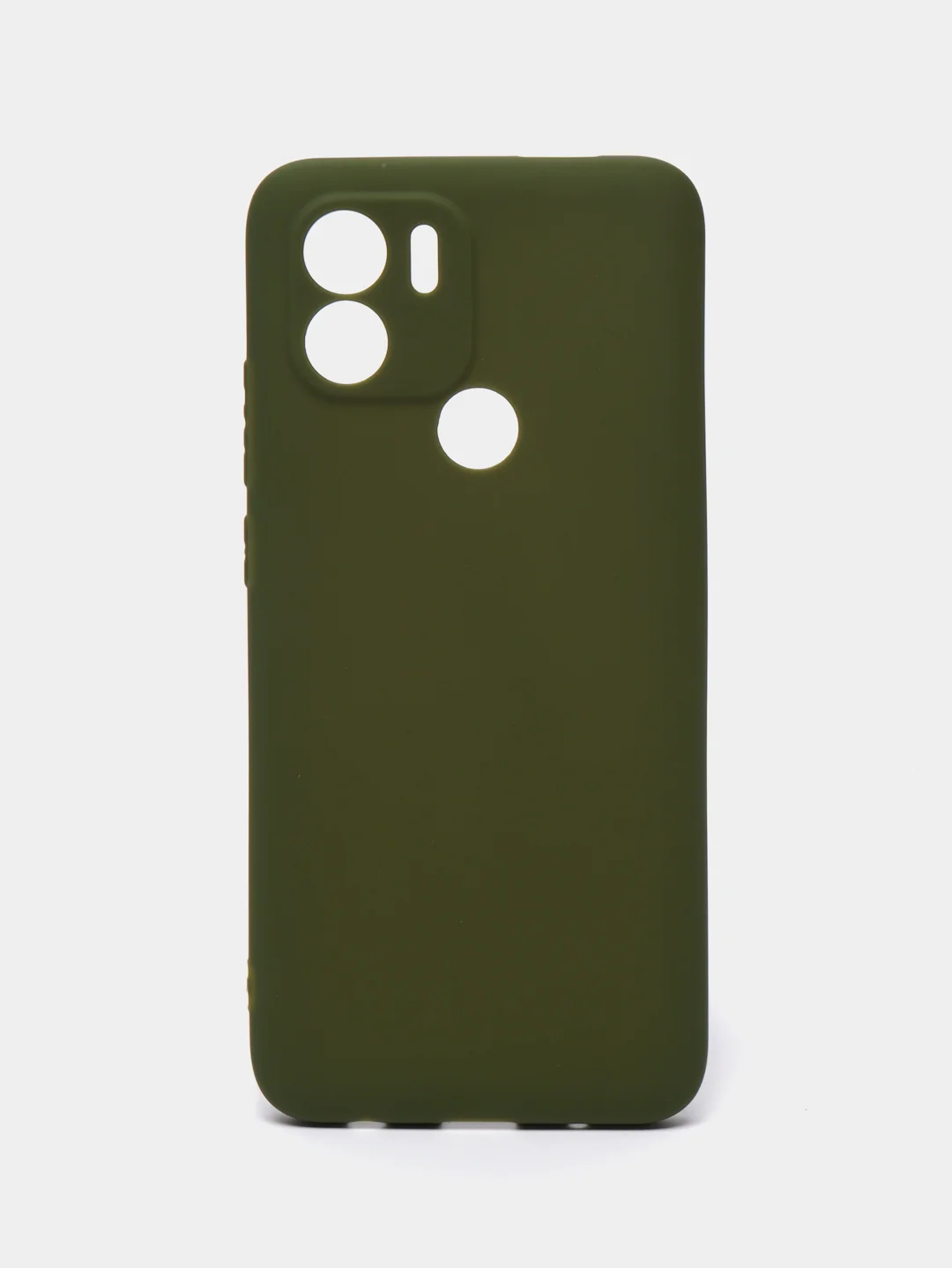 Зелёный хаки чехол для Xiaomi Redmi A1+ / Xiaomi Redmi A1 Plus силиконовый, матовый, с защитой камеры