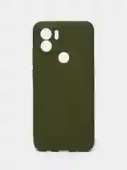 Зелёный хаки чехол для Xiaomi Redmi A1+ / Xiaomi Redmi A1 Plus силиконовый, матовый, с защитой камеры