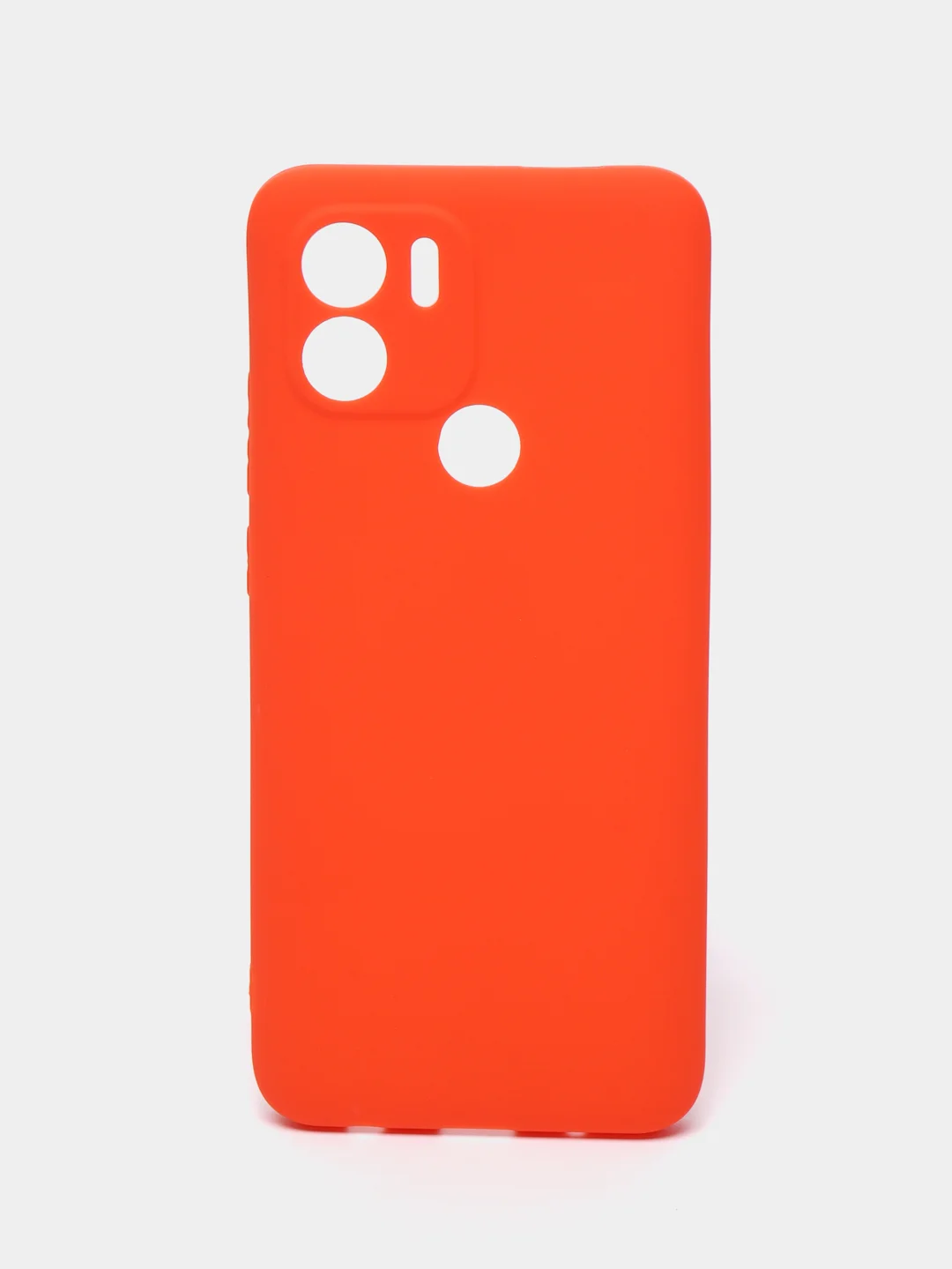 Оранжевый чехол для Xiaomi Redmi A1+ / Xiaomi Redmi A1 Plus силиконовый, матовый, с защитой камеры
