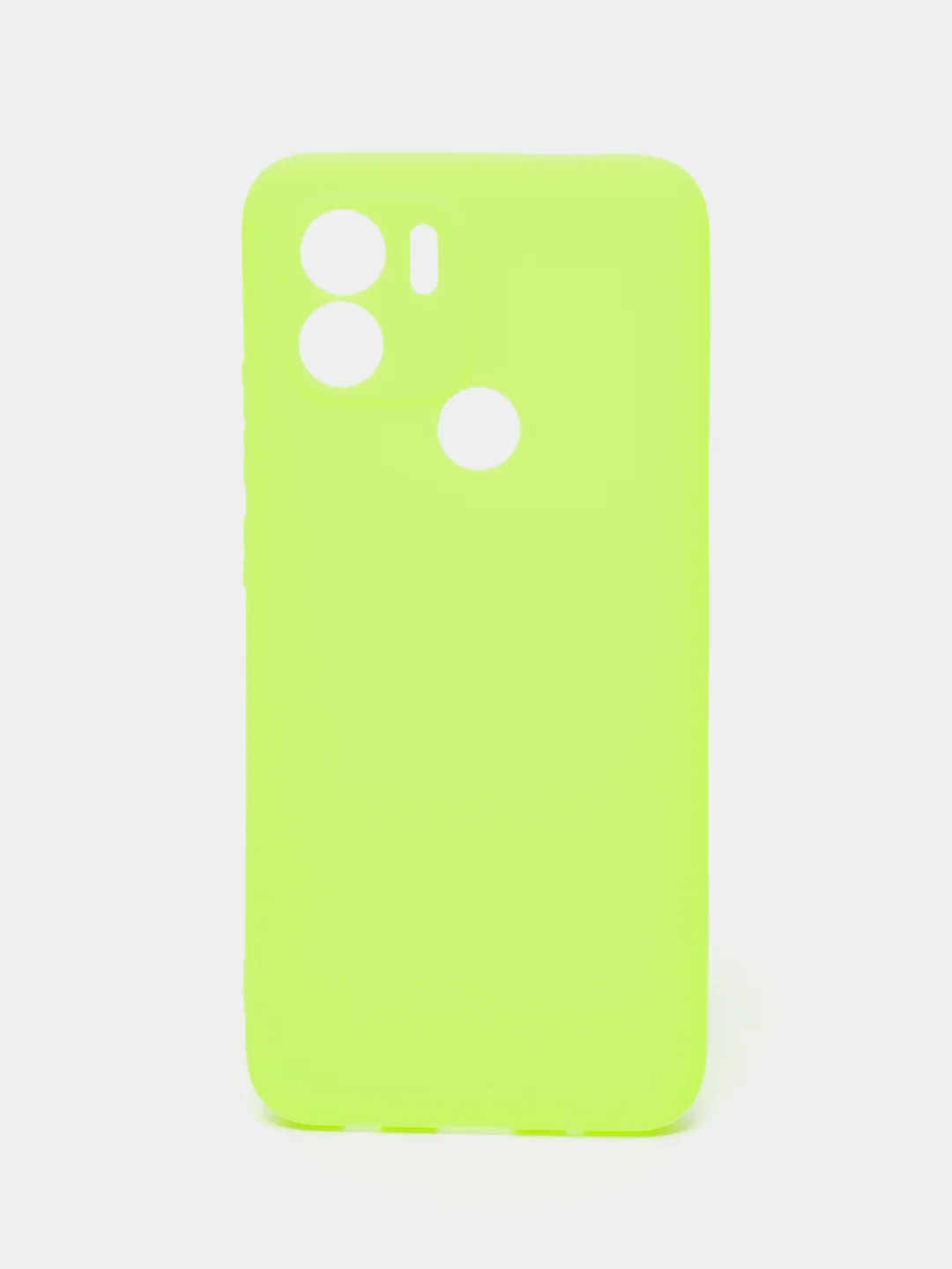 Салатовый чехол для Xiaomi Redmi A1+ / Xiaomi Redmi A1 Plus силиконовый, матовый, с защитой камеры
