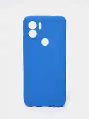 Синий чехол для Xiaomi Redmi A1+ / Xiaomi Redmi A1 Plus силиконовый, матовый, с защитой камеры