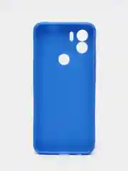 Синий чехол для Xiaomi Redmi A1+ / Xiaomi Redmi A1 Plus силиконовый, матовый, с защитой камеры