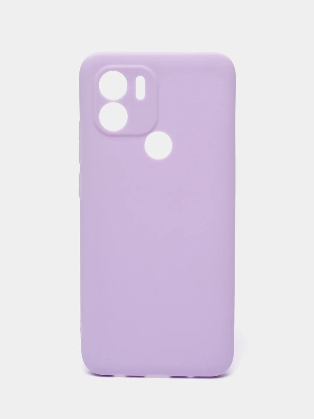 Сиреневый чехол для Xiaomi Redmi A1+ / Xiaomi Redmi A1 Plus силиконовый, матовый, с защитой камеры