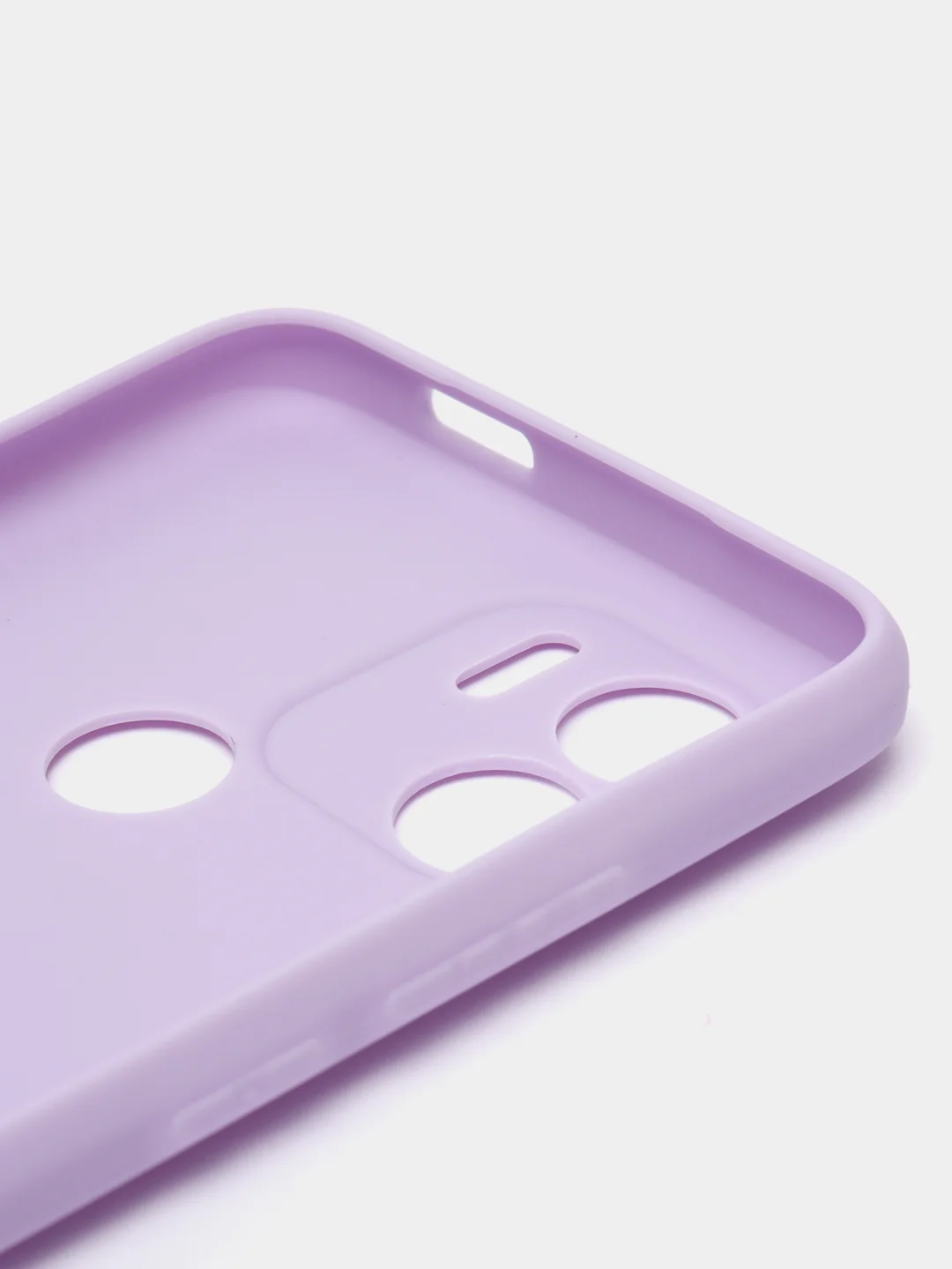 Сиреневый чехол для Xiaomi Redmi A1+ / Xiaomi Redmi A1 Plus силиконовый, матовый, с защитой камеры