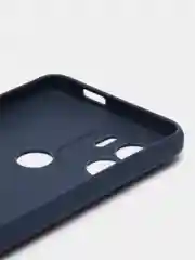 Темно-синий чехол для Xiaomi Redmi A1+ / Xiaomi Redmi A1 Plus силиконовый, матовый, с защитой камеры