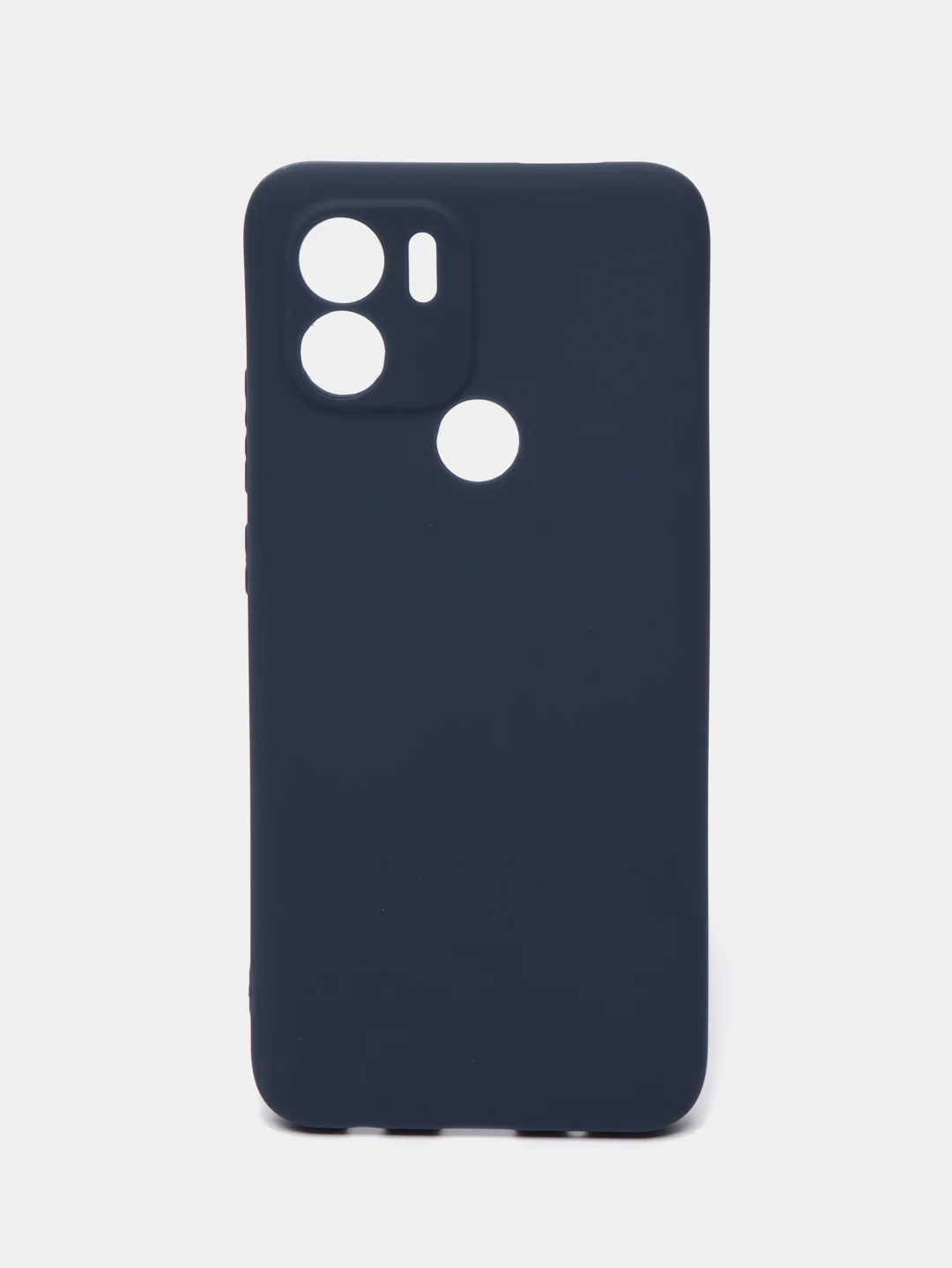 Темно-синий чехол для Xiaomi Redmi A1+ / Xiaomi Redmi A1 Plus силиконовый, матовый, с защитой камеры