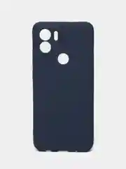 Темно-синий чехол для Xiaomi Redmi A1+ / Xiaomi Redmi A1 Plus силиконовый, матовый, с защитой камеры