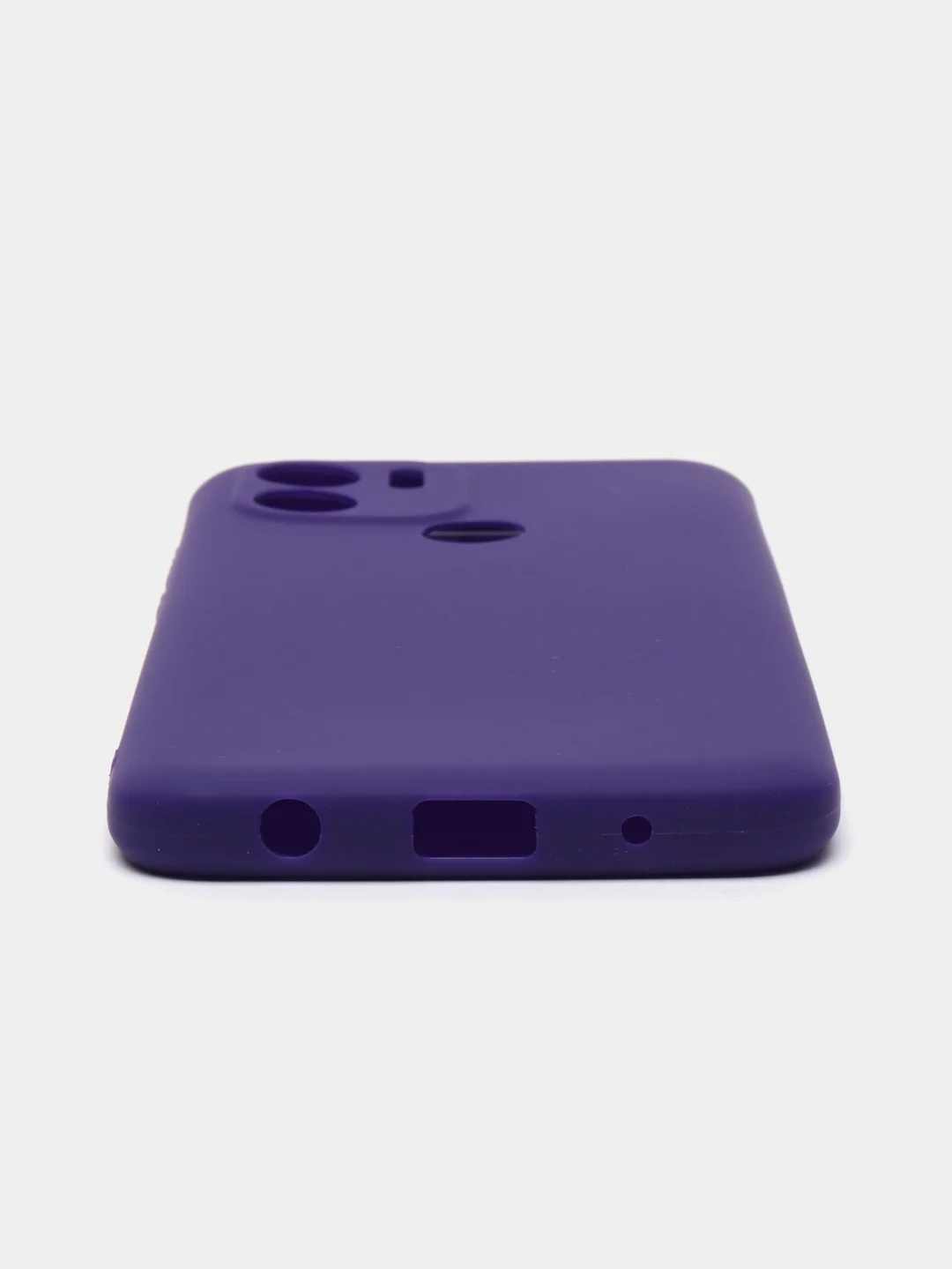 Фиолетовый чехол для Xiaomi Redmi A1+ / Xiaomi Redmi A1 Plus силиконовый, матовый, с защитой камеры