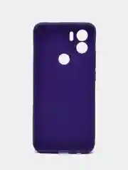 Фиолетовый чехол для Xiaomi Redmi A1+ / Xiaomi Redmi A1 Plus силиконовый, матовый, с защитой камеры