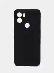 Черный чехол для Xiaomi Redmi A1+ / Xiaomi Redmi A1 Plus силиконовый, матовый, с защитой камеры
