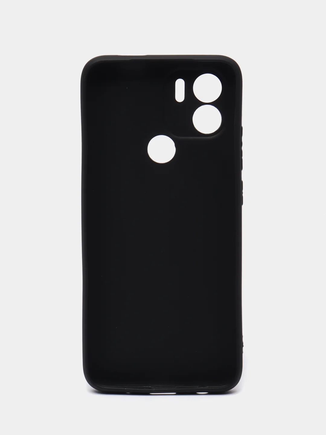 Черный чехол для Xiaomi Redmi A1+ / Xiaomi Redmi A1 Plus силиконовый, матовый, с защитой камеры