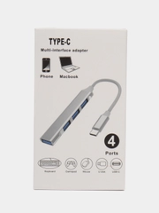 Usb хаб Type-C хаб USB 3.0 разветвитель тройник USB