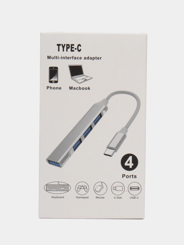Usb хаб Type-C хаб USB 3.0 разветвитель тройник USB