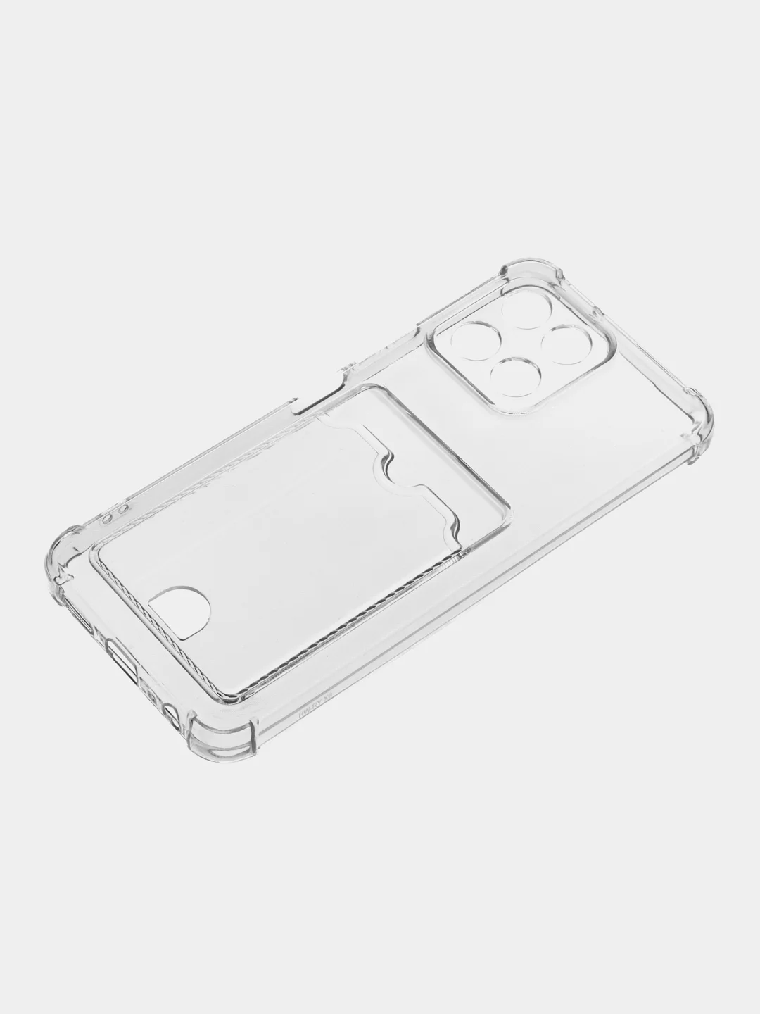 Прозрачный чехол Honor X6, Honor X8 5G VNE-N41 (Хонор Х6, Х8), с карманом для карт, прозрачный