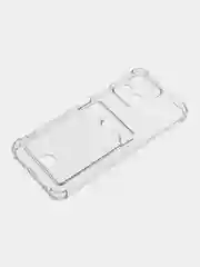 Прозрачный чехол Honor X6, Honor X8 5G VNE-N41 (Хонор Х6, Х8), с карманом для карт, прозрачный