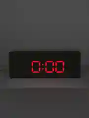 Алый часы настольные электронные LED с зеркальным экраном / будильник / термометр