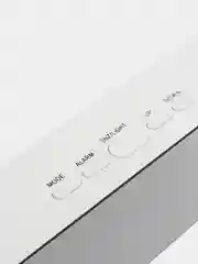 Белый часы настольные электронные LED с зеркальным экраном / будильник / термометр