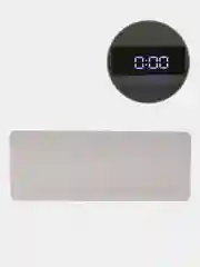 Синий часы настольные электронные LED с зеркальным экраном / будильник / термометр