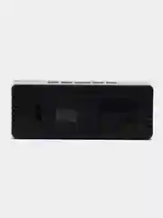 Черный часы настольные электронные LED с зеркальным экраном / будильник / термометр