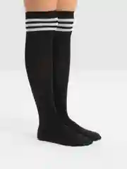 Угольный гольфы в полоску