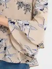 Бежевый меланж женская рубашка