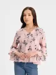 Розовый женская рубашка
