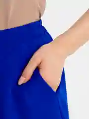 Лазурный женские шорты свободного кроя, из материала барби, высокая посадка