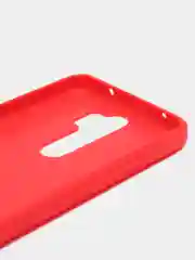 Красный чехол Xiaomi Redmi Note 8 Pro со вставками под карбон